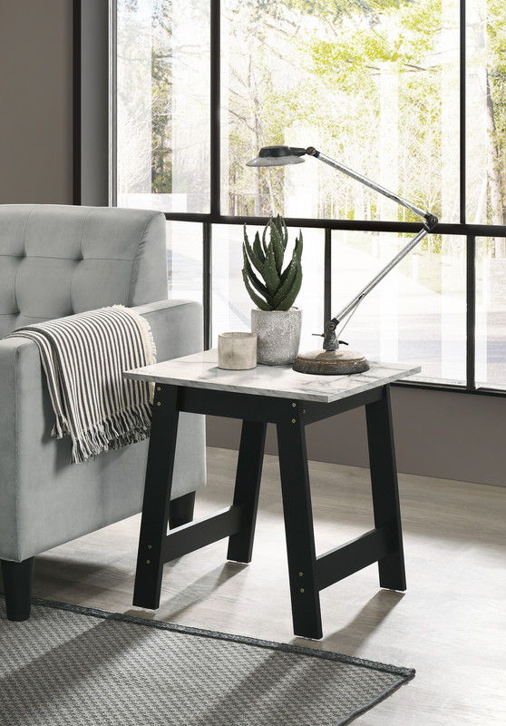 Hale - Velvet Armchairs And End Table Living Room (Set of 3) - Black