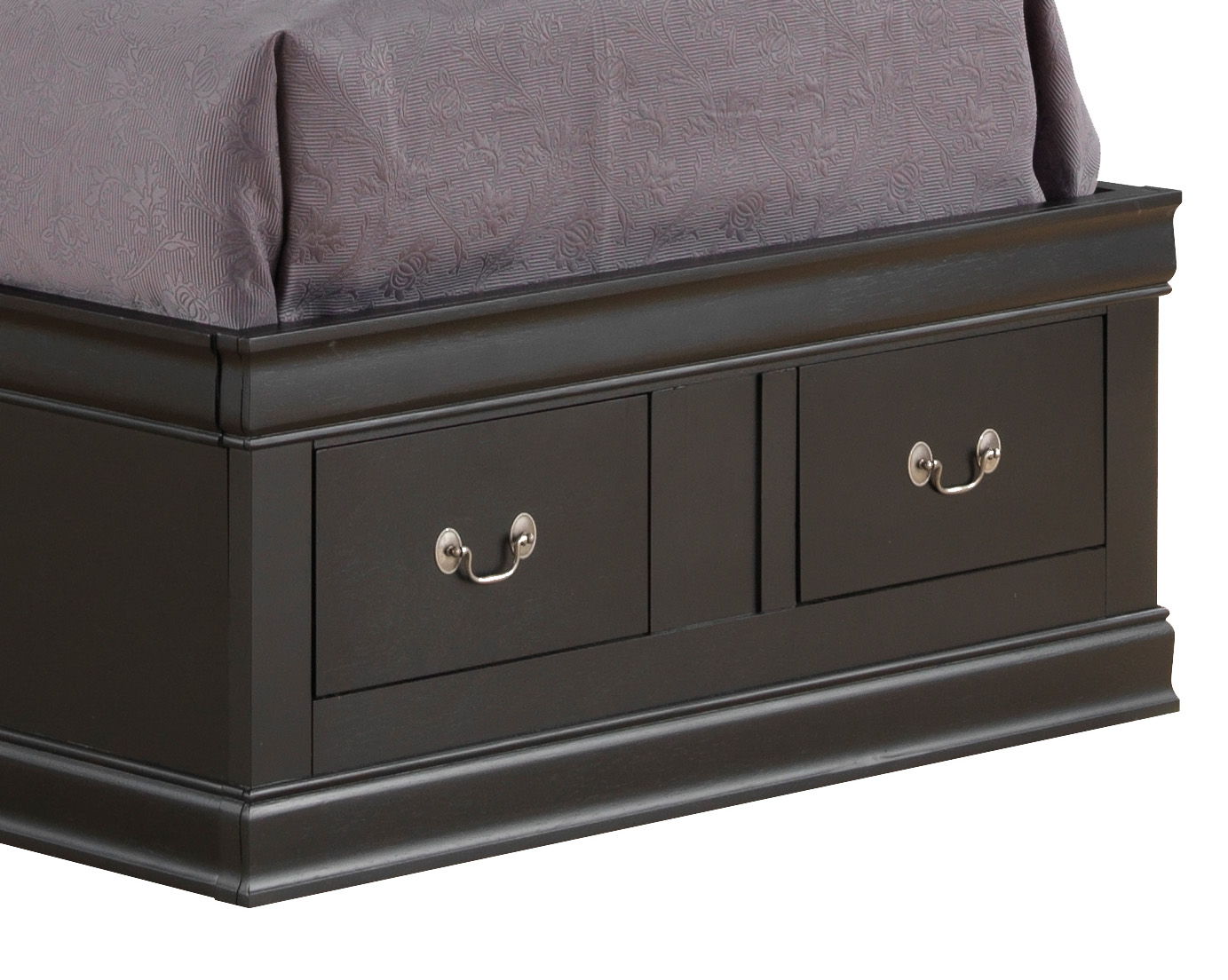 Louis Phillipe - Twin Storage Bed - Black