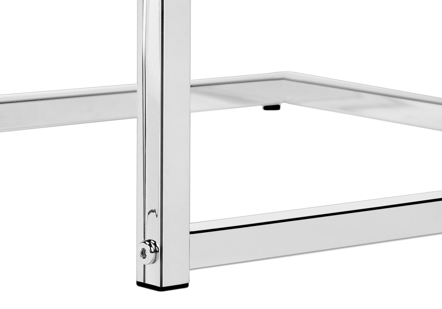 Accent Table, C - Shaped, Modern & Convenient Design - Gray