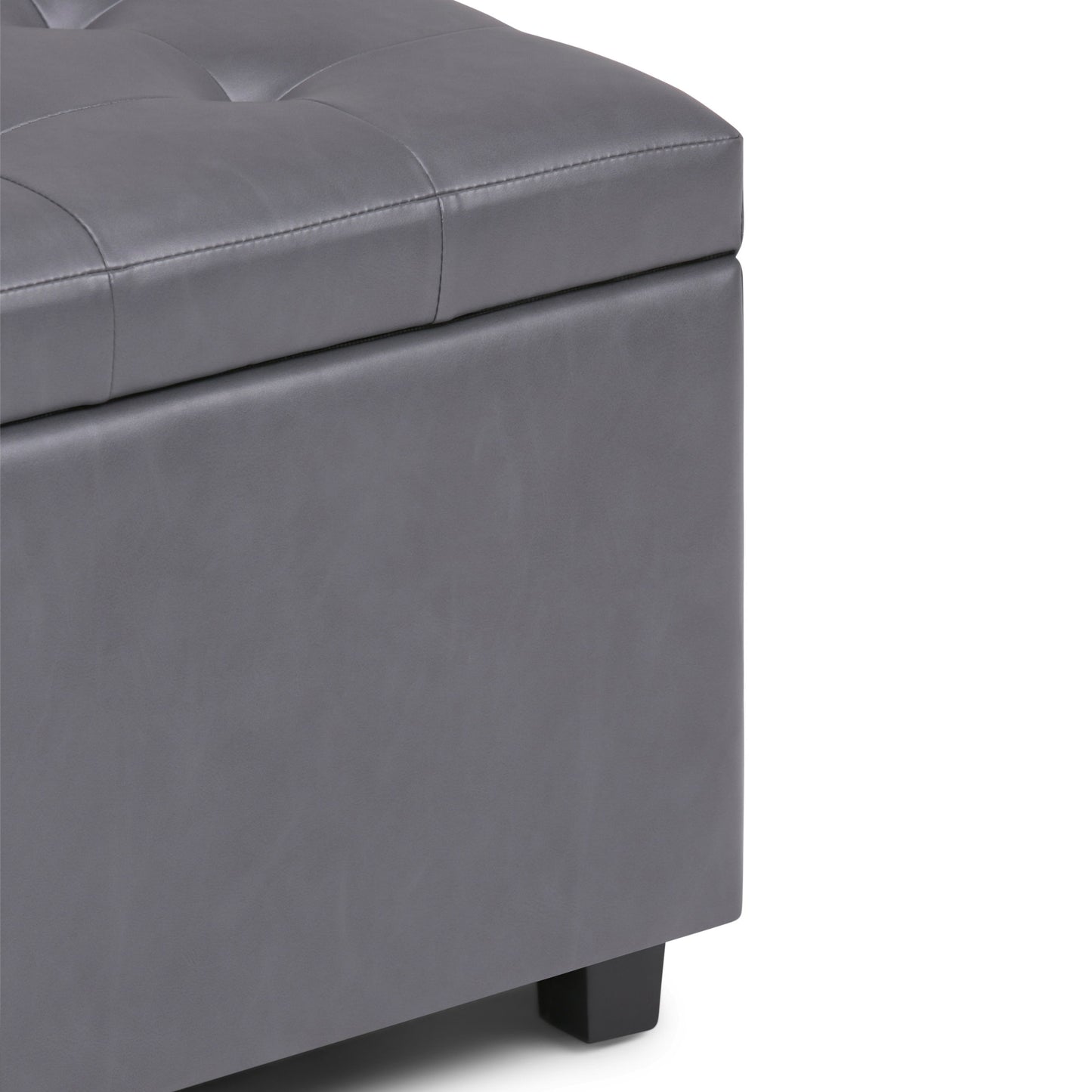 Cosmopolitan - Storage Ottoman - Stone Gray