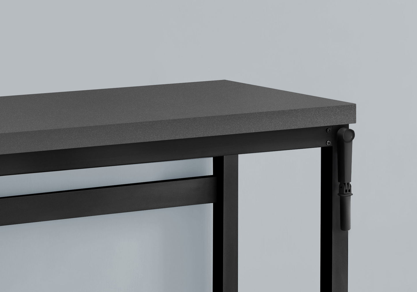 Computer Desk, Home Office, Standing, Adjustable, Laptop, Contemporary & Modern - Gray