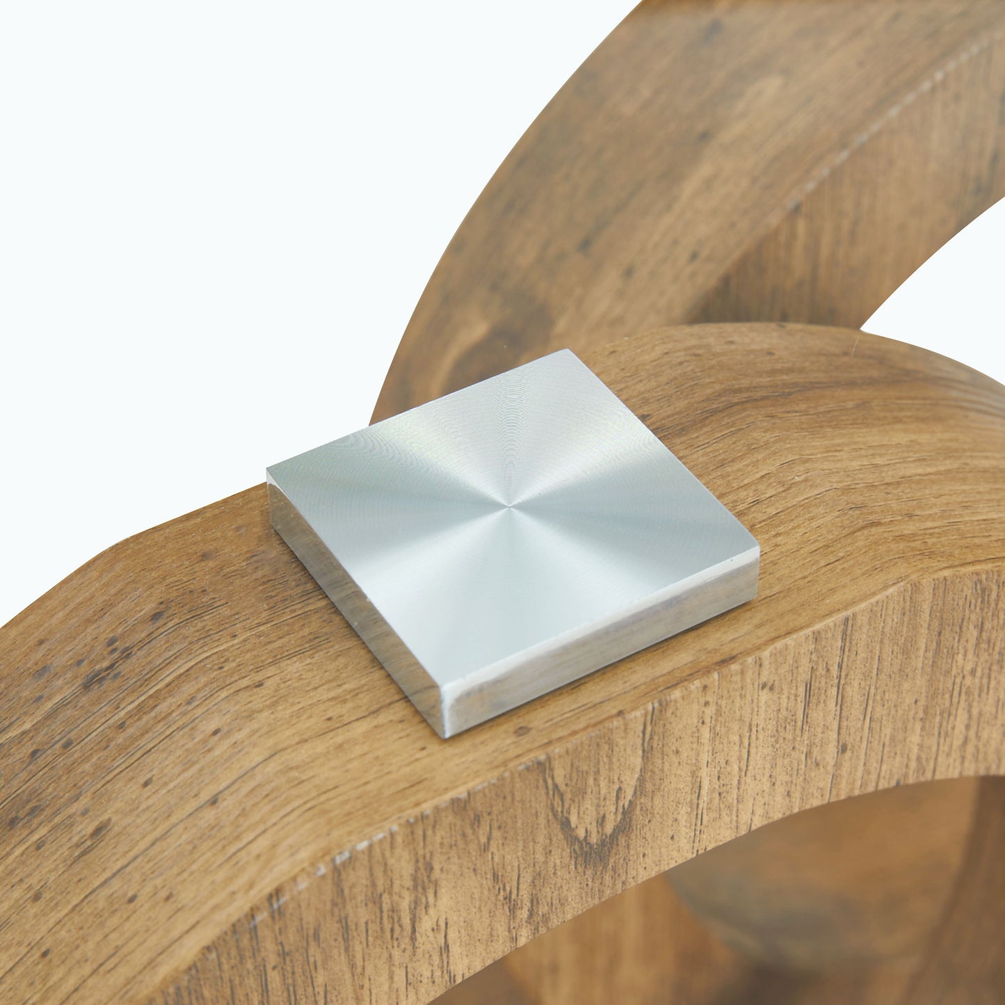 Modern Style Glass Top Coffee Table With Base Suitable For Living Rooms And Lounge Areas - Natural Wood