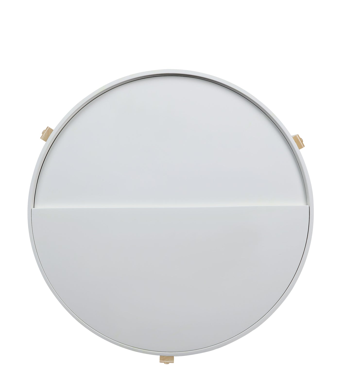 Bodfish - Round Coffee Table - White / Natural