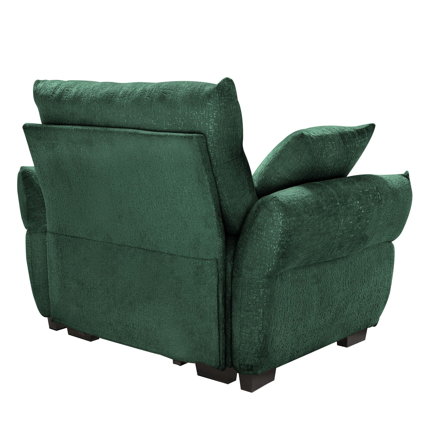 Ergonomic Single Seater Sofa With High Resilience Cushions, Modern Design - Green