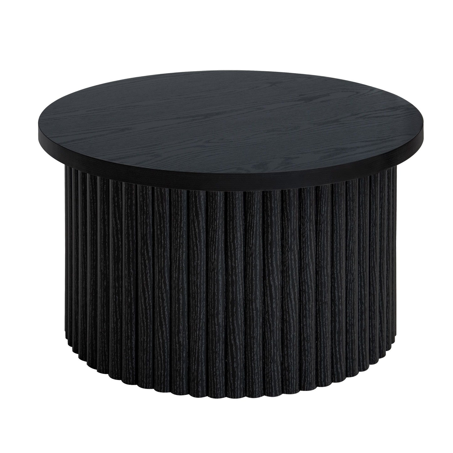 Coffee Table (Set of 2), Round Coffee Table, Modern Side Tables Accent End Table For Living Room - Black