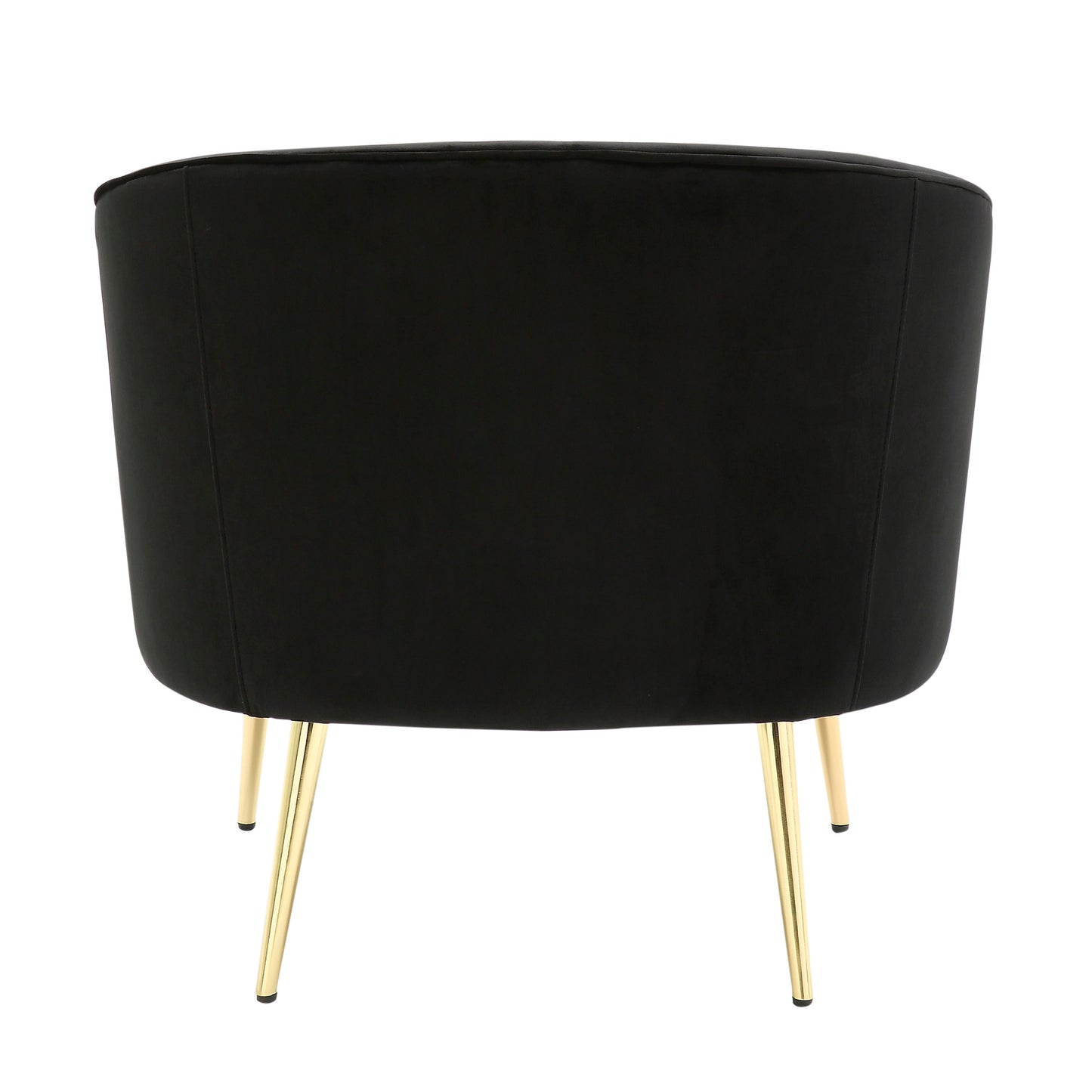 Tania - Contemporary / Glam Chair - Gold / Black