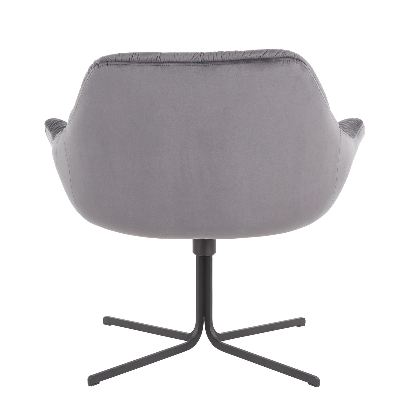 Wayne - Contemporary Swivel Lounge Chair - Black / Gray