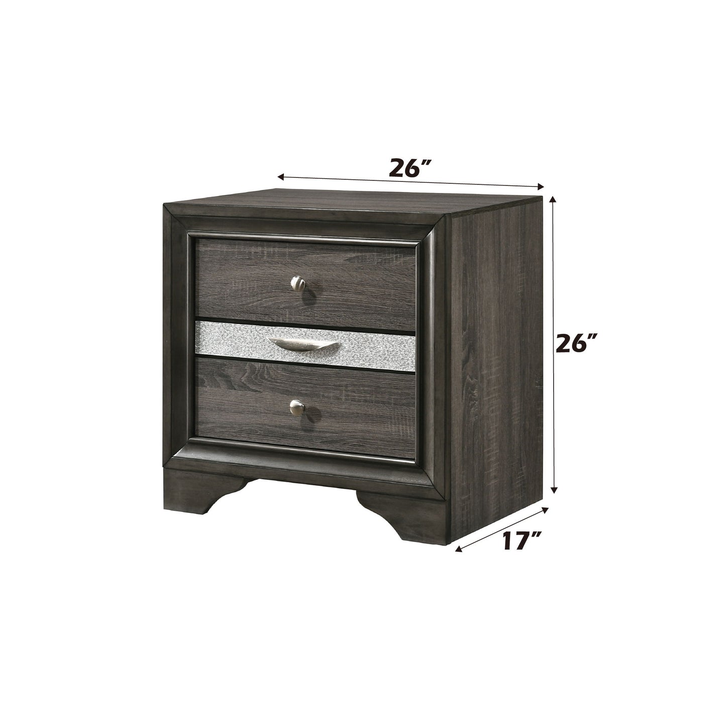 Naima - Nightstand - Gray