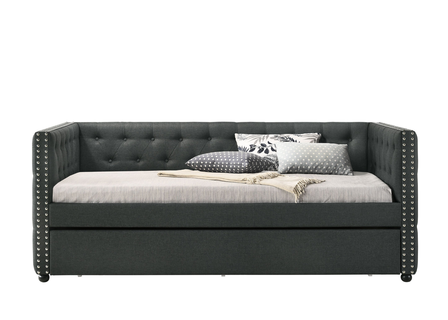 Romona - Twin Daybed With Trundle - Gray