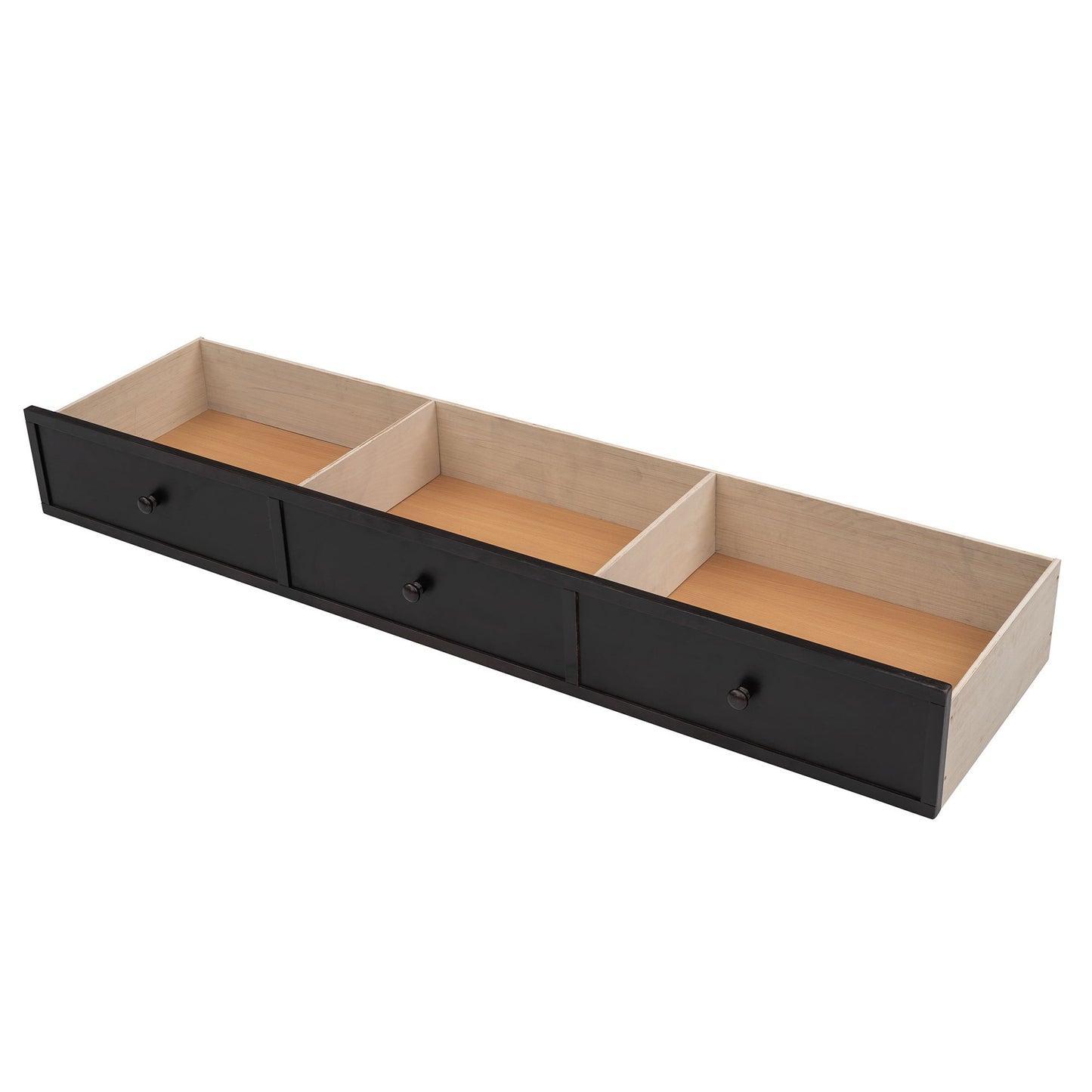 Twin Over Full Stairway Bunk Bed With Drawer, Storage And Guard Rail For Bedroom - Espresso