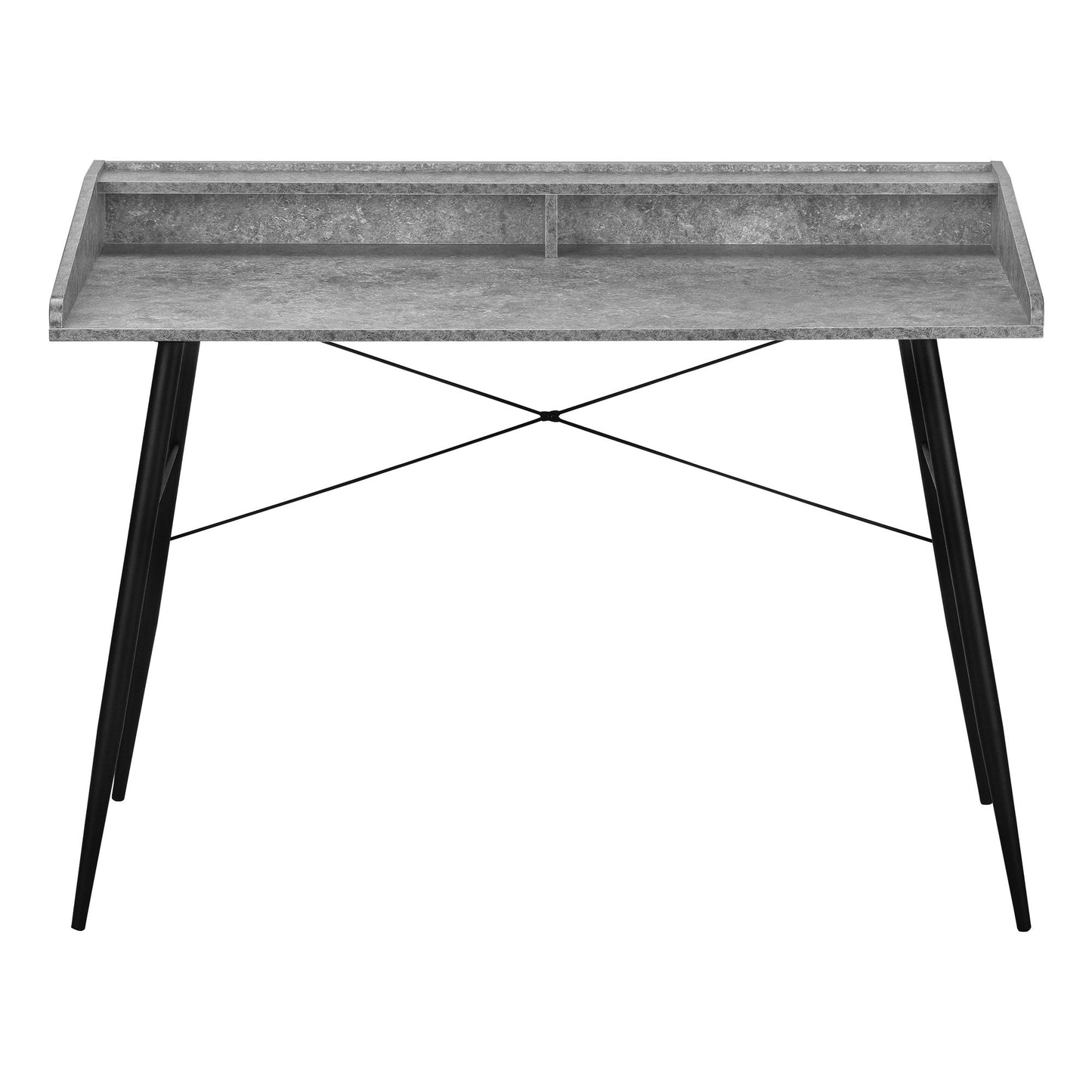 Computer Desk For Home Office, Laptop, Storage Shelves, Versatile Placement - Gray