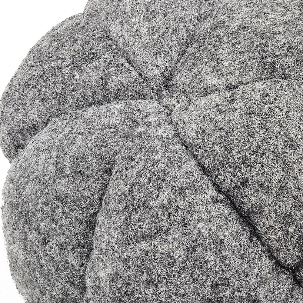 Pumpkin Ornament Decor For Holiday Harvest Festival Fall Festival & Thanksgiving (Set of 3) - Gray
