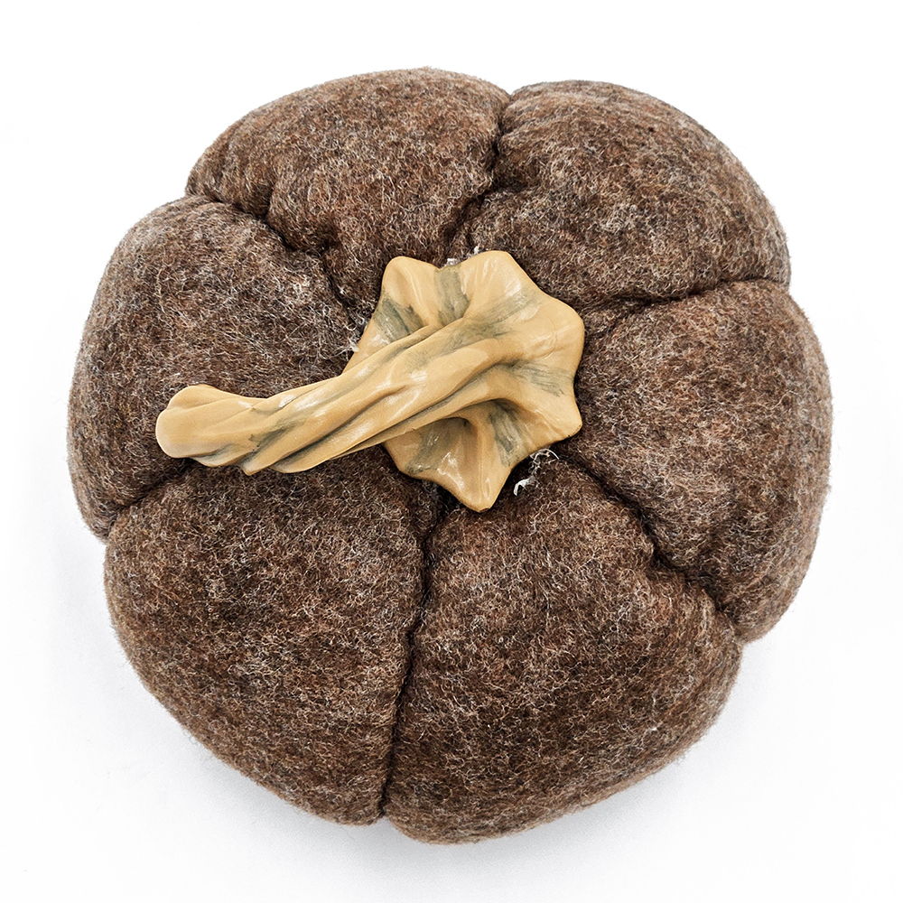 Pumpkin Ornament Decor For Holiday Harvest Festival Fall Festival & Thanksgiving (Set of 3) - Brown