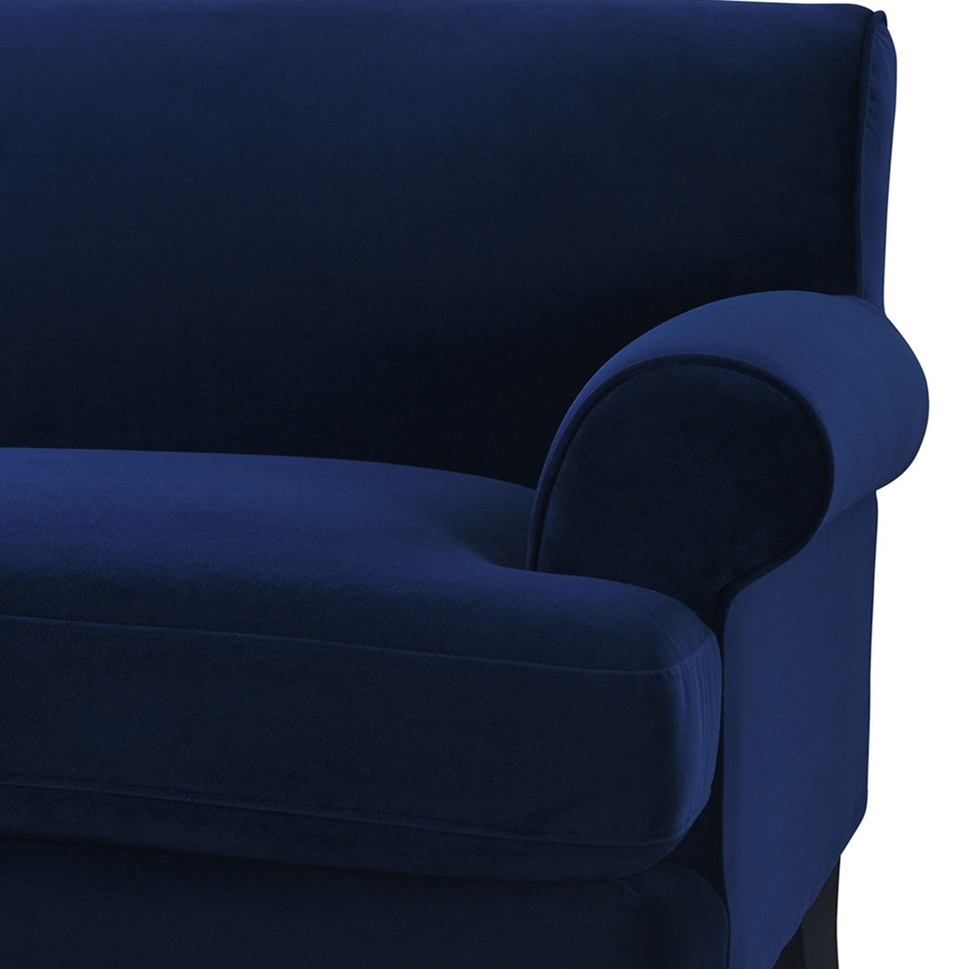 Alana Lawson - Three Cushion Tightback Sofa - Navy Blue
