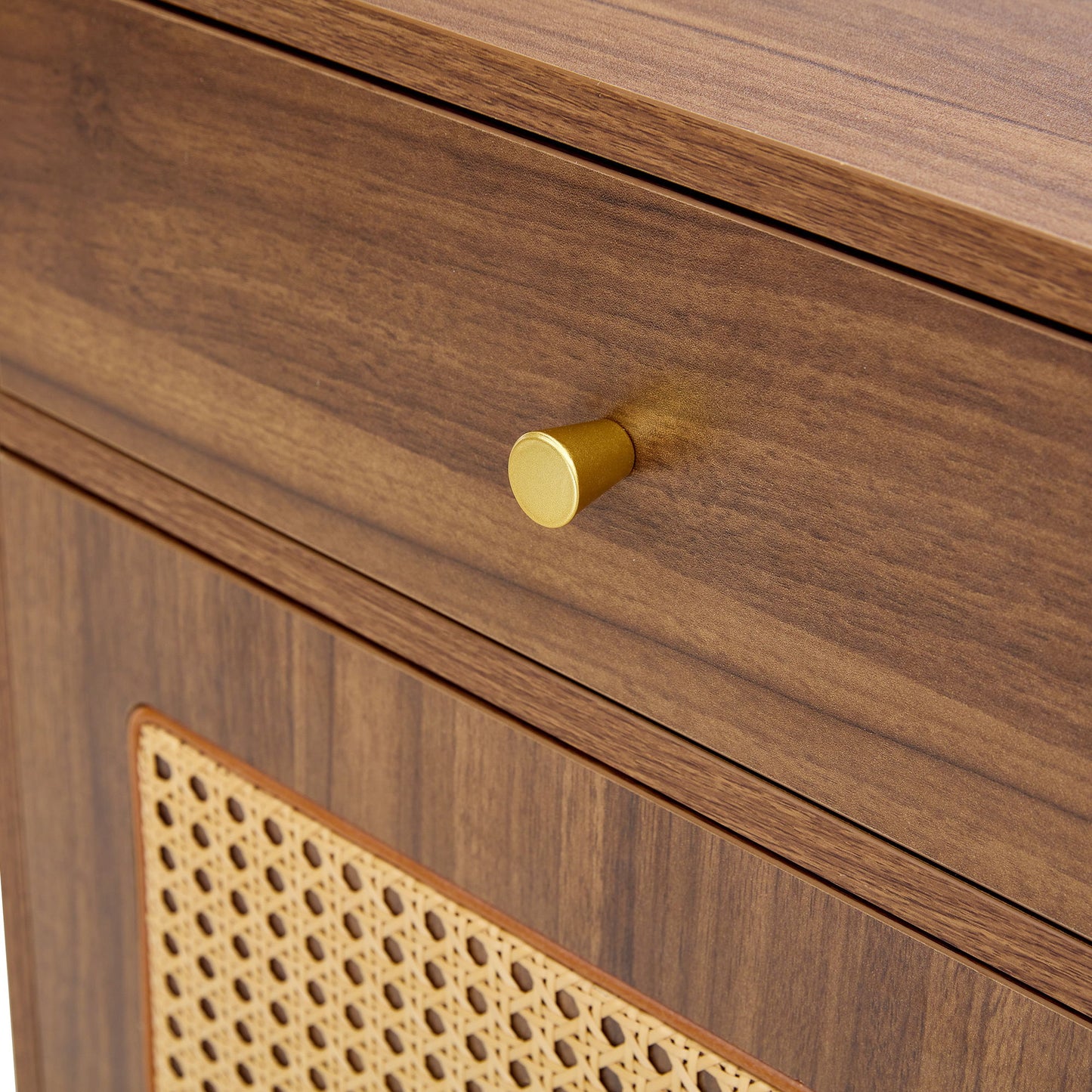 Multi Functional Modern Minimalist Shoe Cabinet Perfectly Blends Into Nordic, Japanese, And Industrial Style Homes - Walnut