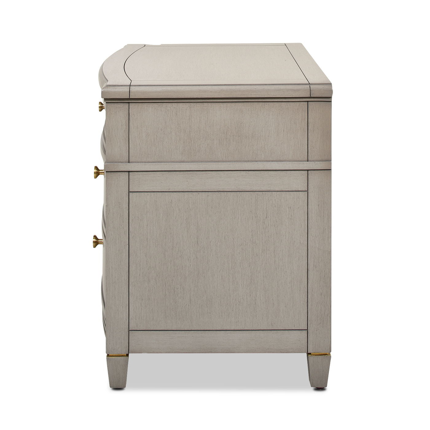 Dauphin - 3 Drawer Accent End Table - Merino White