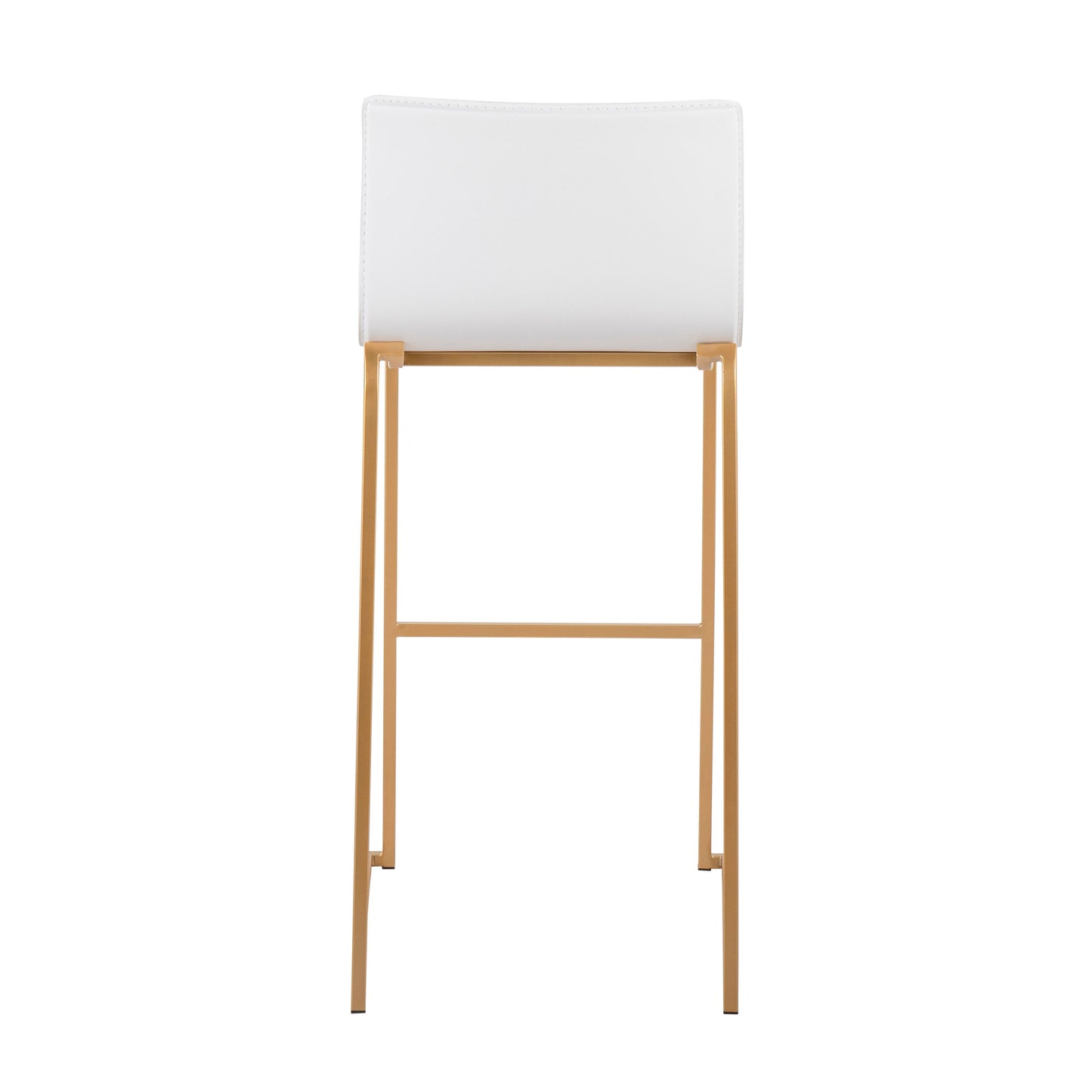 Mara - Contemporary Barstool (Set of 2) - Gold / White