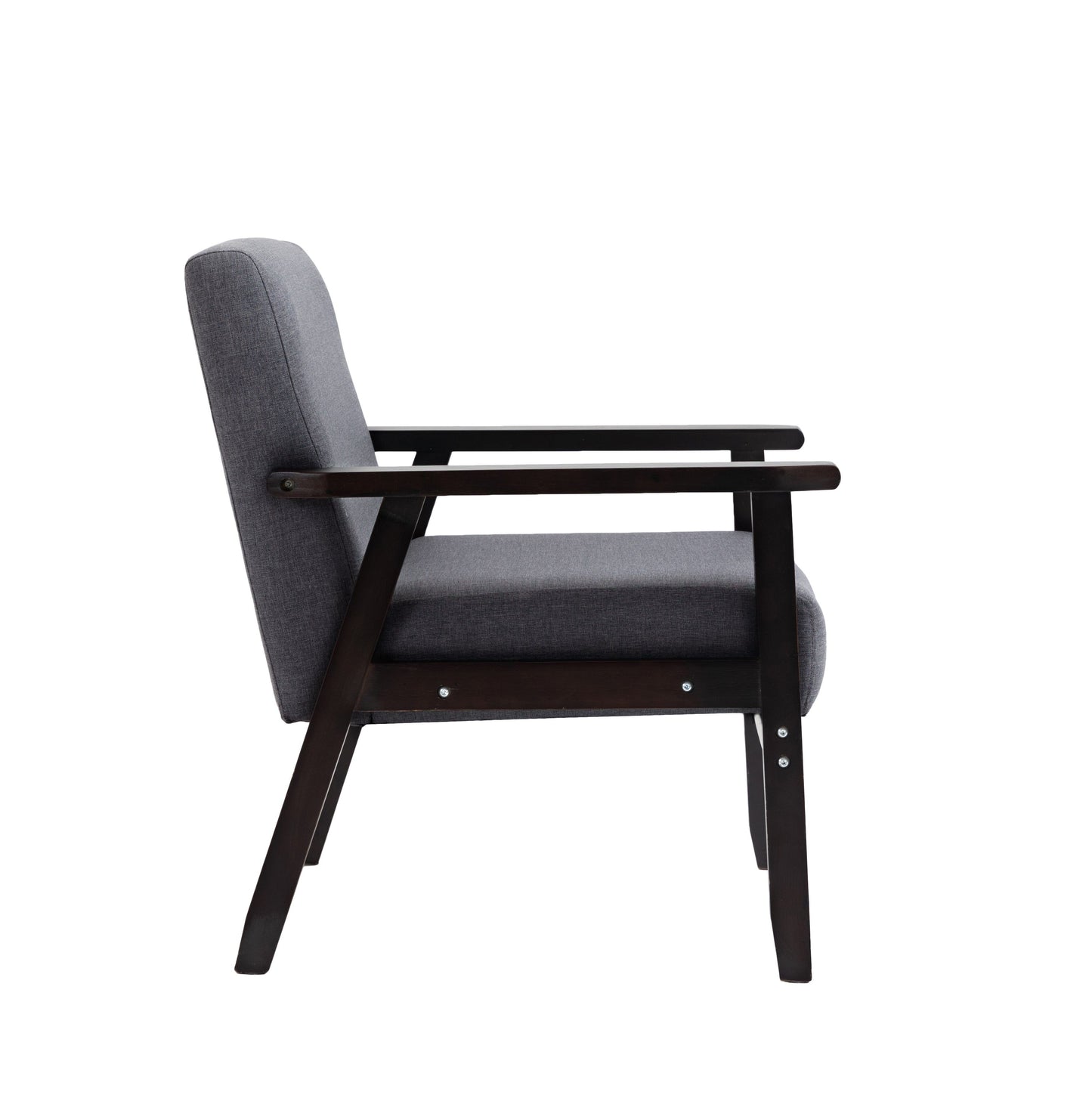 Bahamas - Linen Fabric Chair - Dark Gray