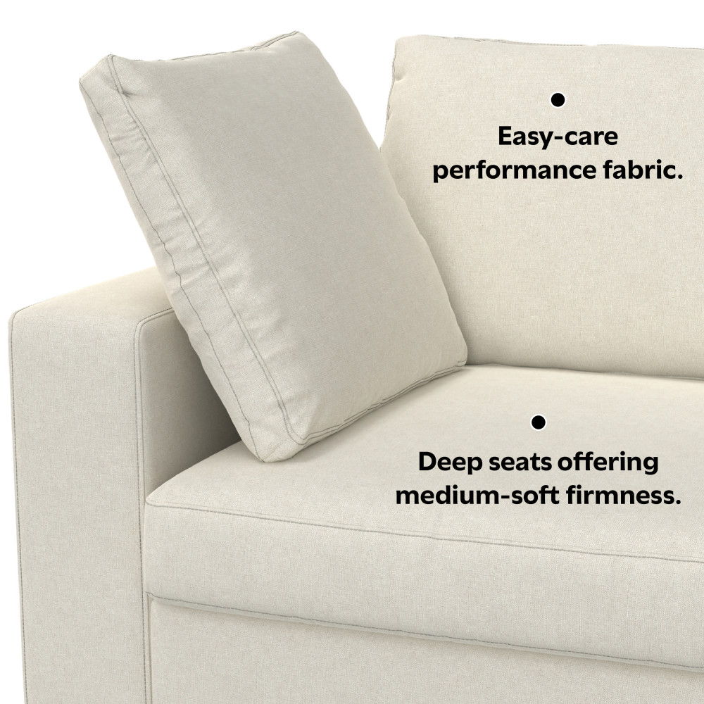 Charlie - Deep Seater Sofa - Cream