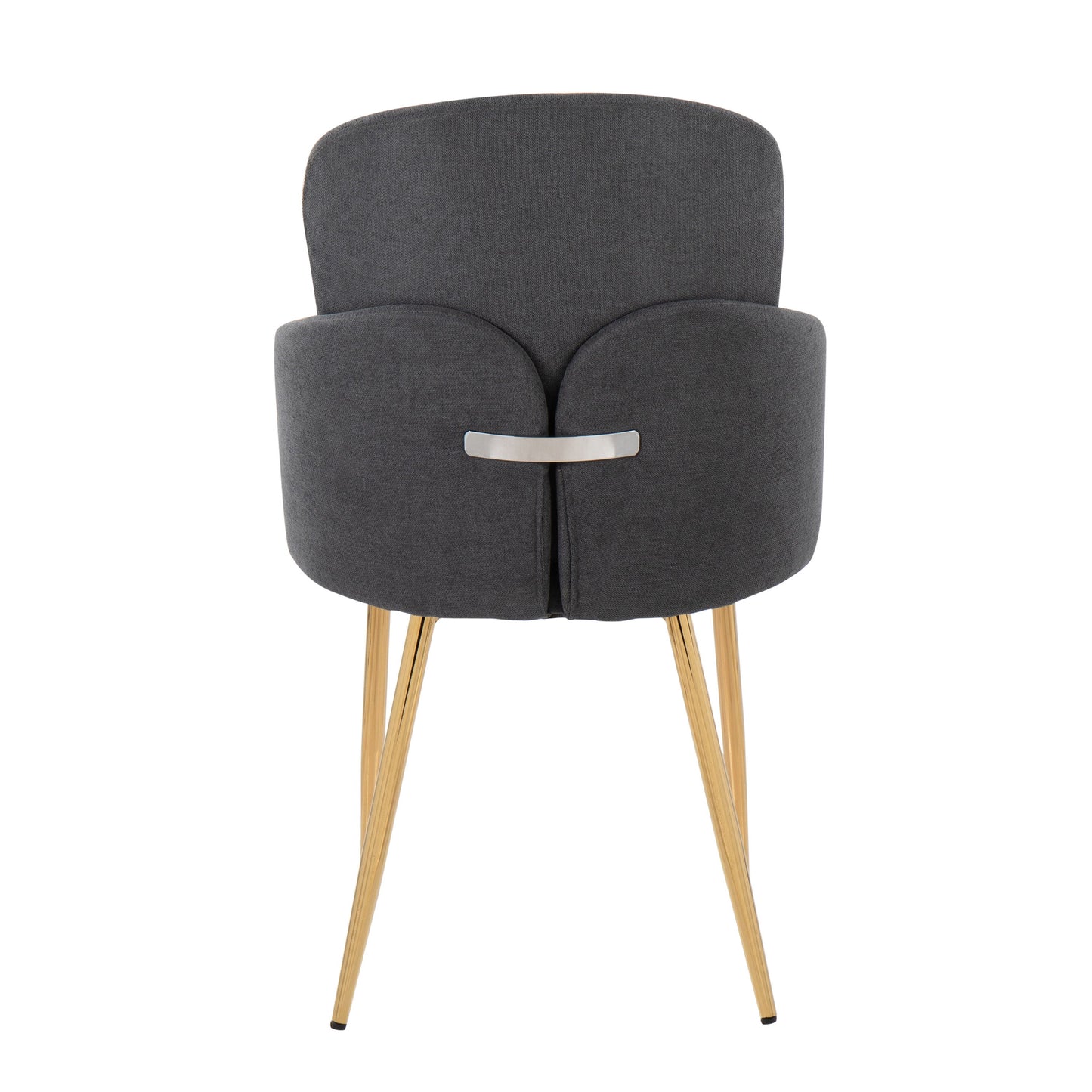 Dahlia - Contemporary Dining Chair (Set of 2) - Gold / Gray