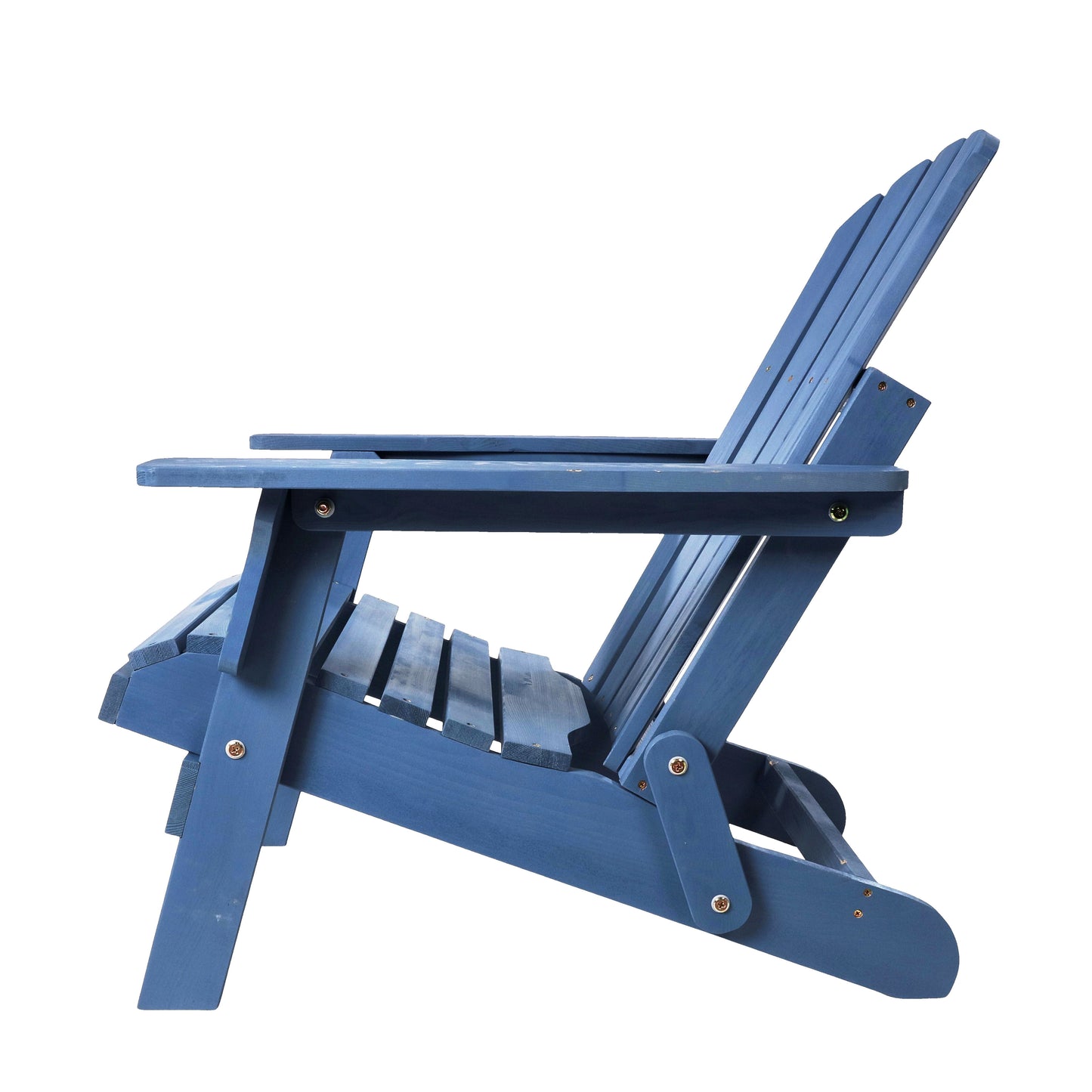 Oversize Outdoor Folding Adirondack Chair, Patio Chair For Garden Backyard Porch Pool Deck Firepit - Blue