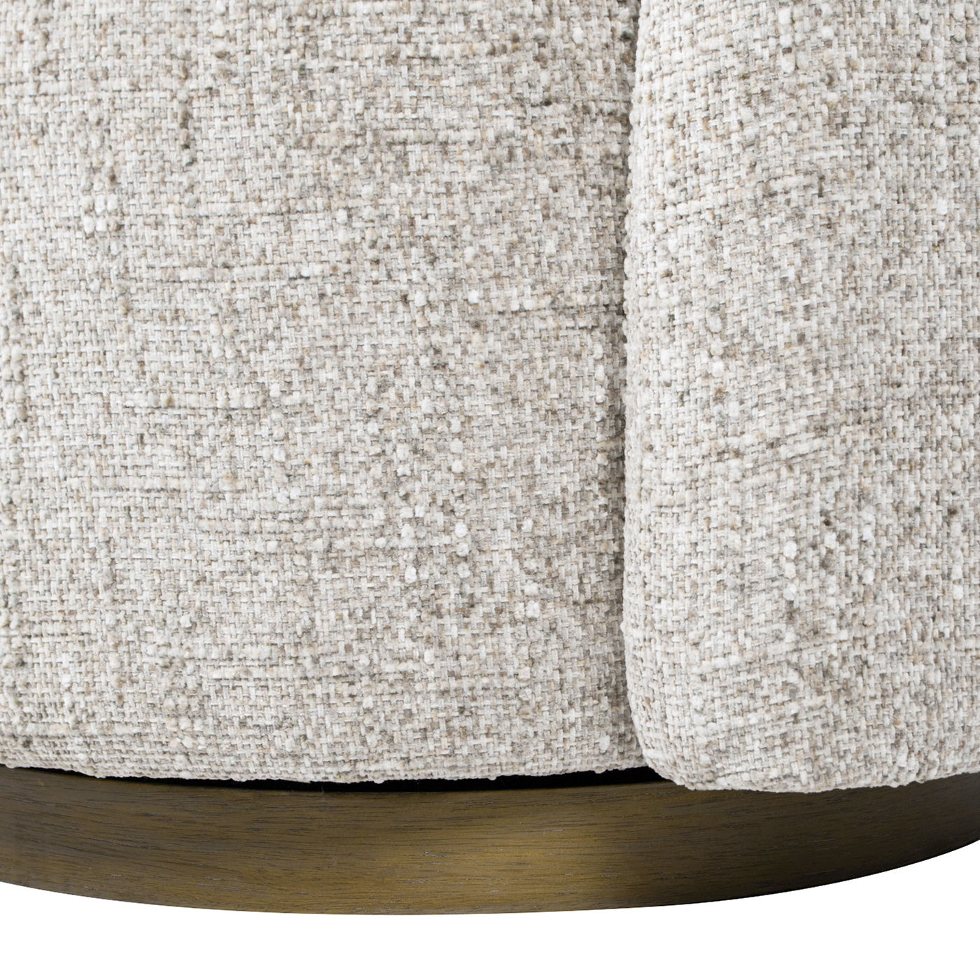 Duo - RAF One-Arm Swivel Accent Chair - Multi Greige Beige