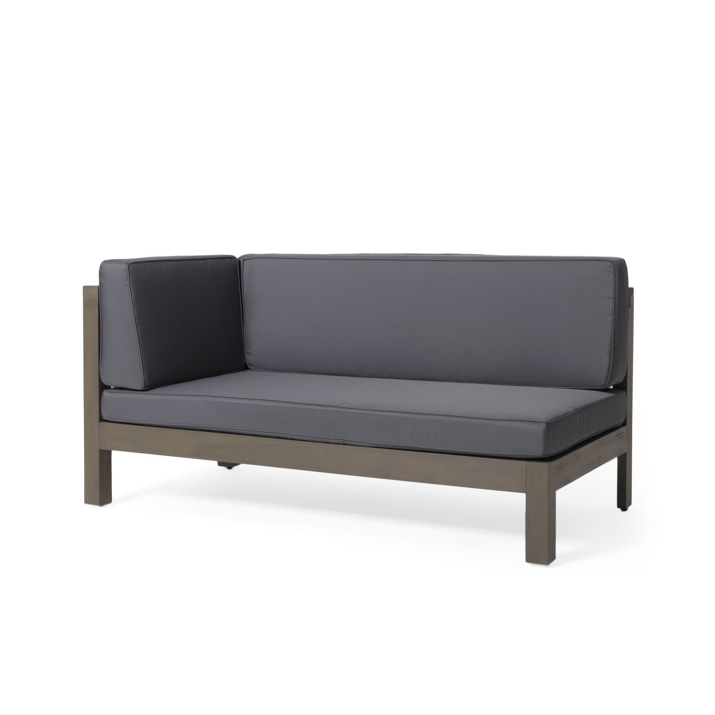Brava - X Back Left Right Corner Bench Set - Dark Gray