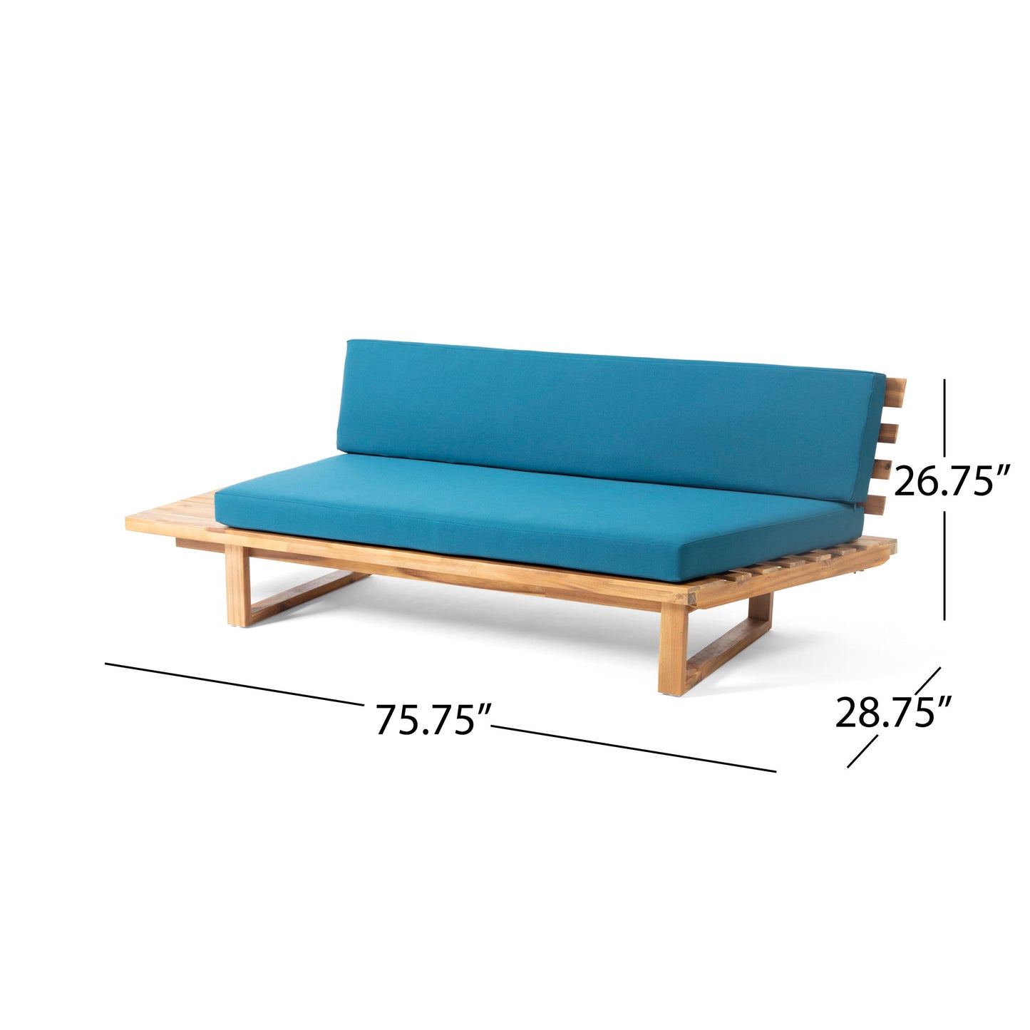 Mirabelle - 2 Seater Sofa Left - Teal
