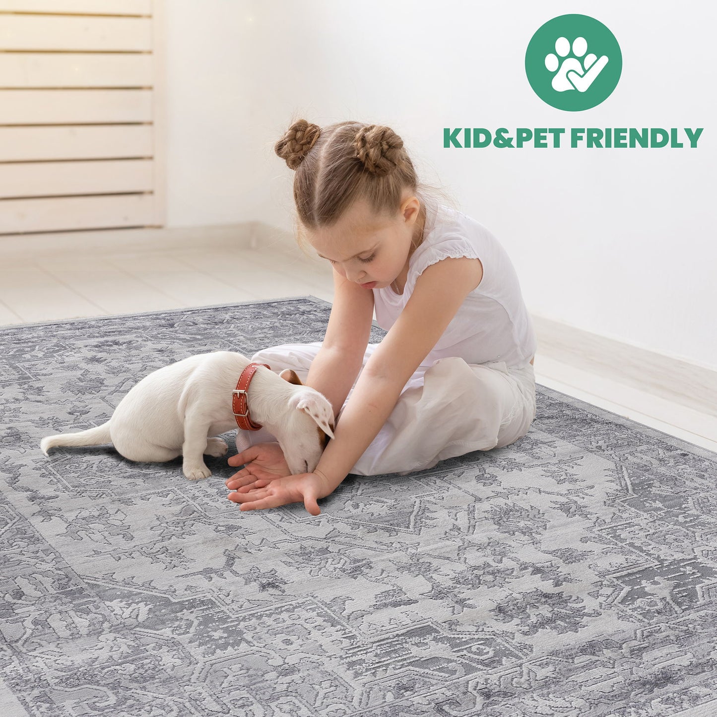 Marfi - 2' X 3' Oriental Area Rug - Silver