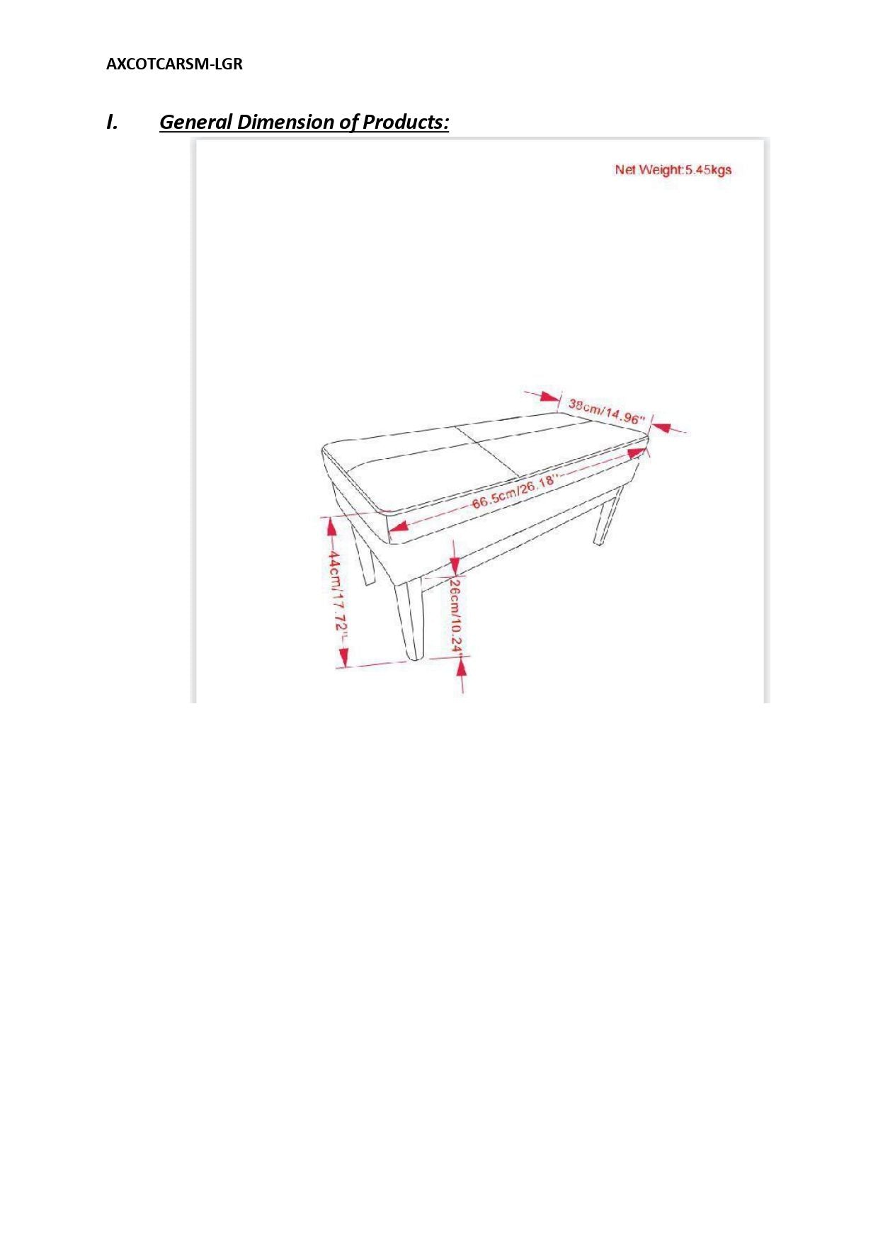 Carlson - Small Ottoman Bench - Greige