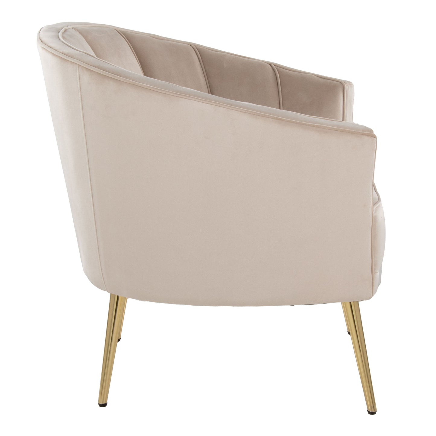 Tania - Contemporary / Glam Chair - Gold / Champagne