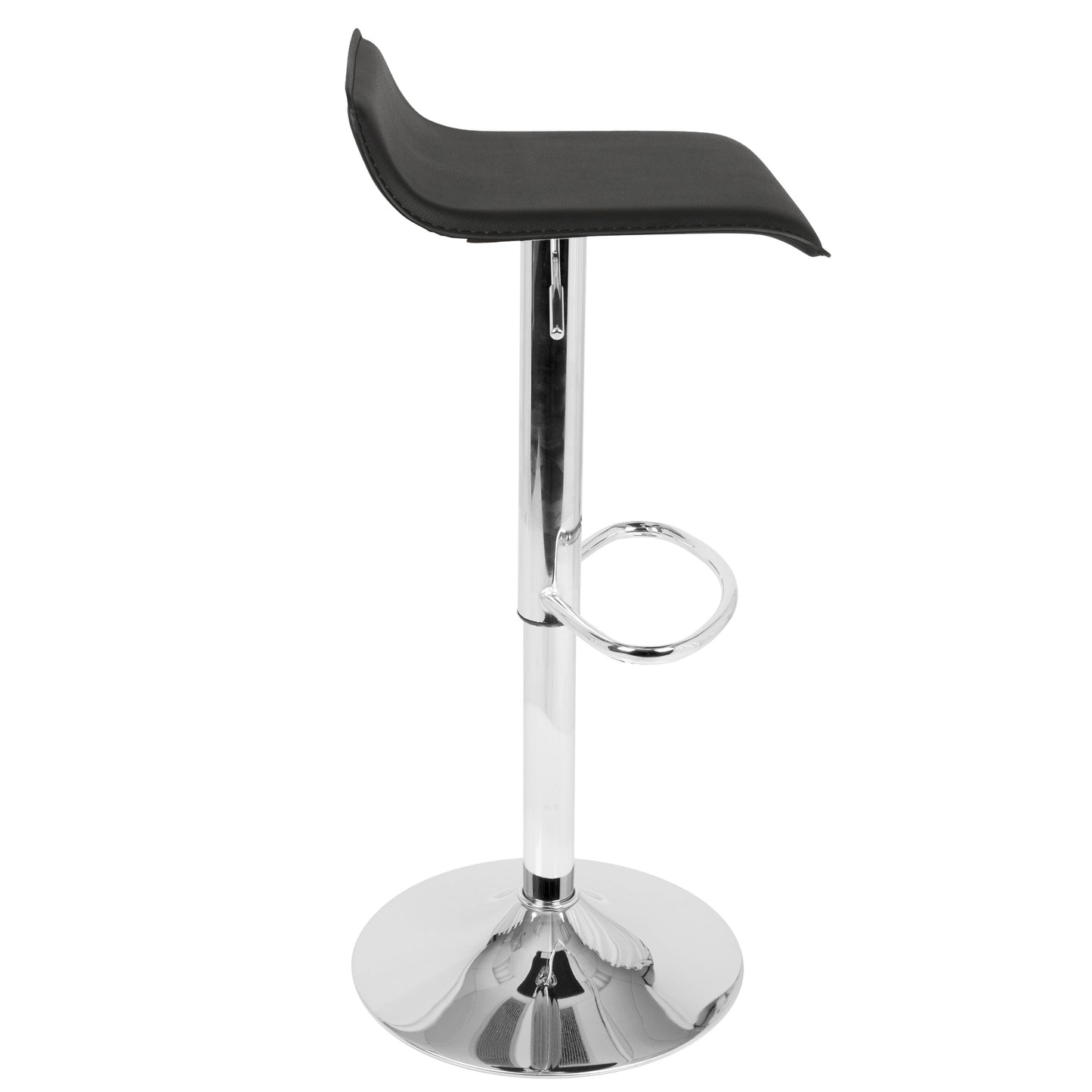 Ale - Contemporary Adjustable Barstool (Set of 2) - Black
