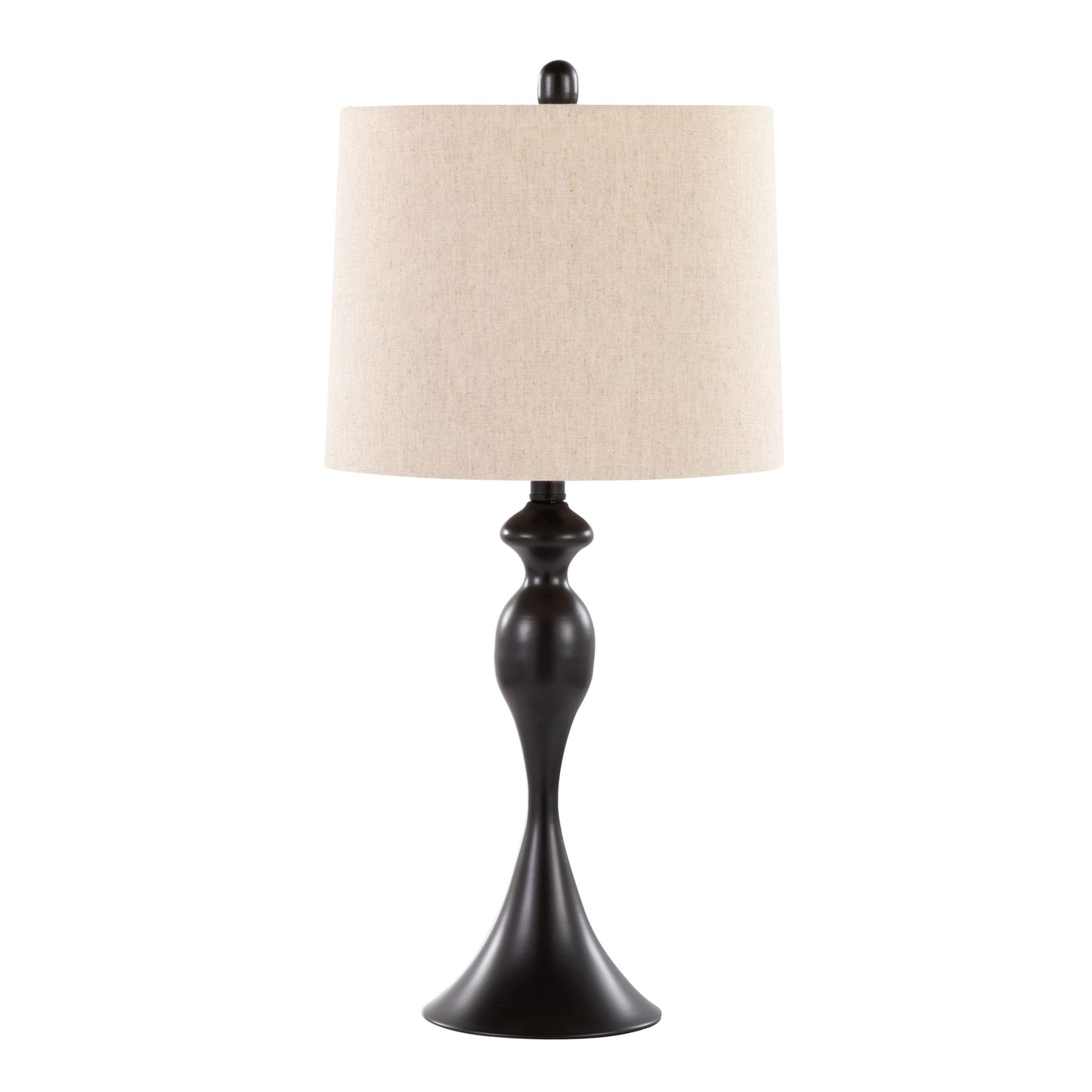 Ashland - Contemporary Table Lamp (Set of 2) - Oil Rubbed Bronze / Oatmeal