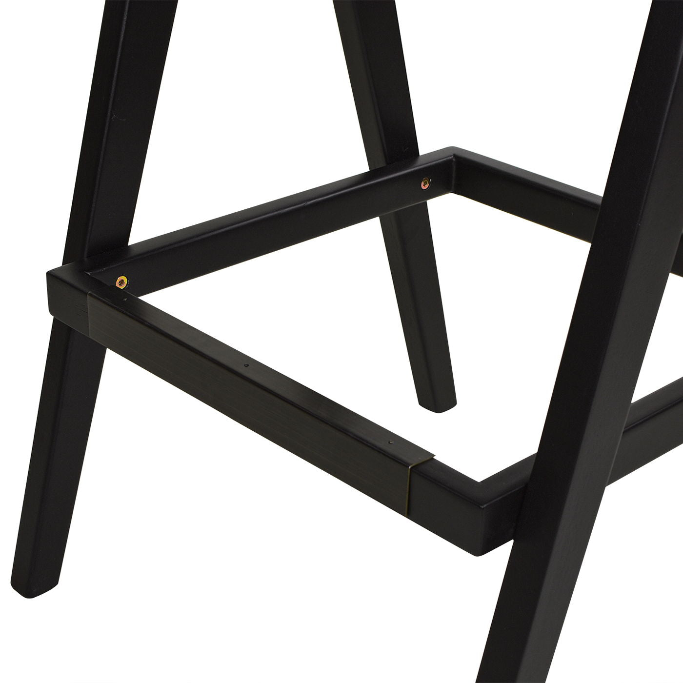 Milan - Modern Webbing Back Bar Stool With Arms (Set of 3) - Ebony Black