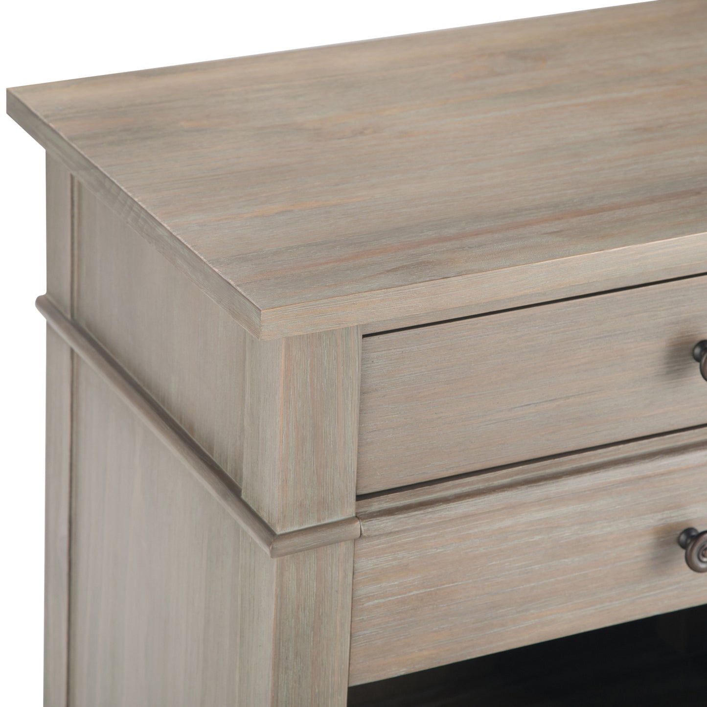 Carlton - Bedside Table - Distressed Gray
