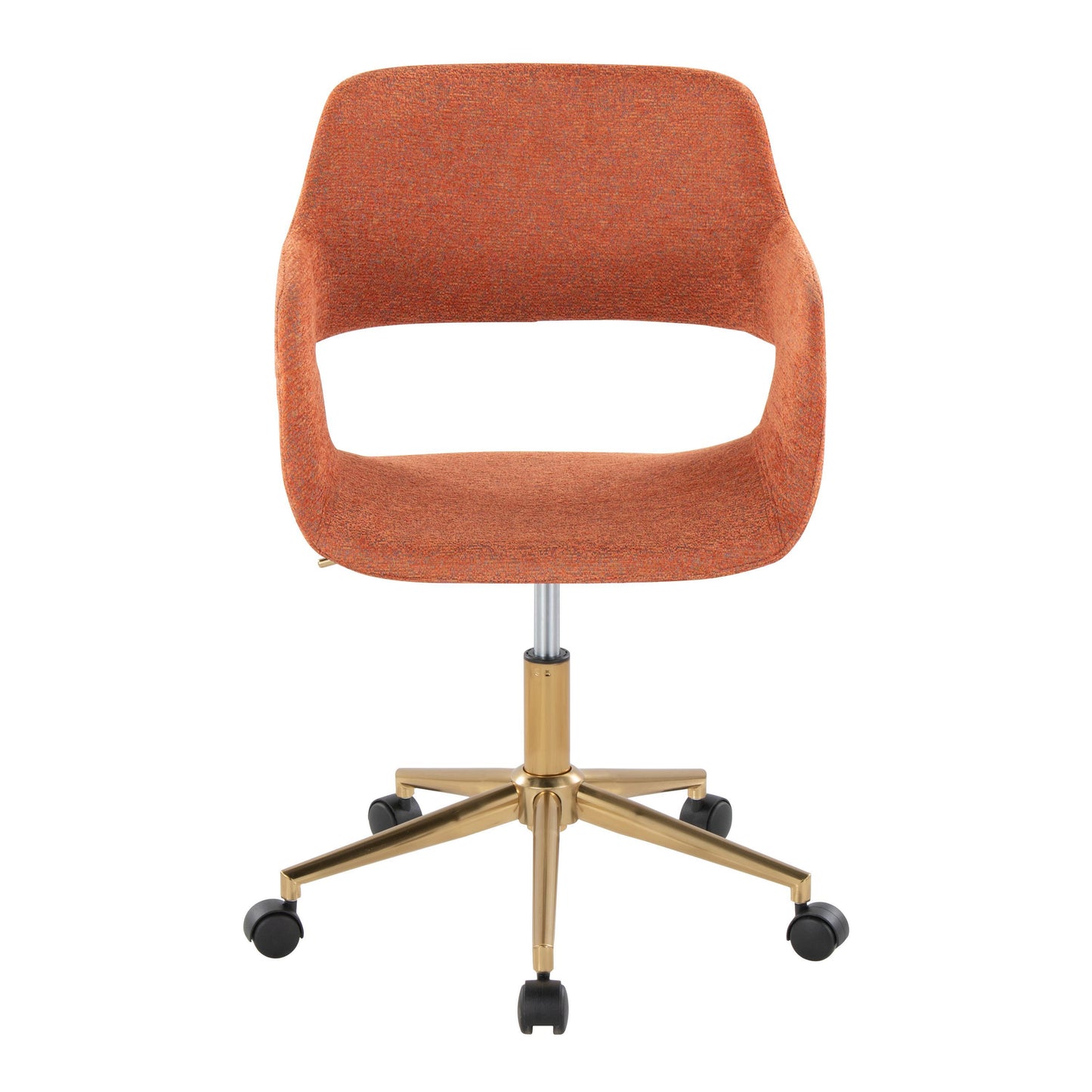 Margarite - Contemporary Task Chair - Gold / Orange