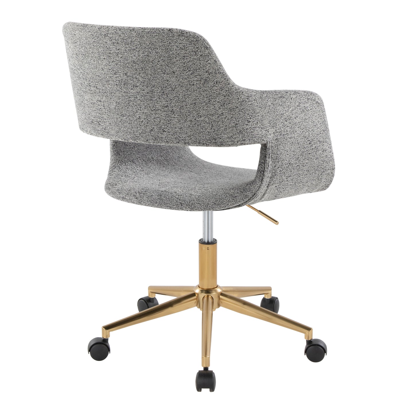 Margarite - Contemporary, Task Chair - Gold / Gray