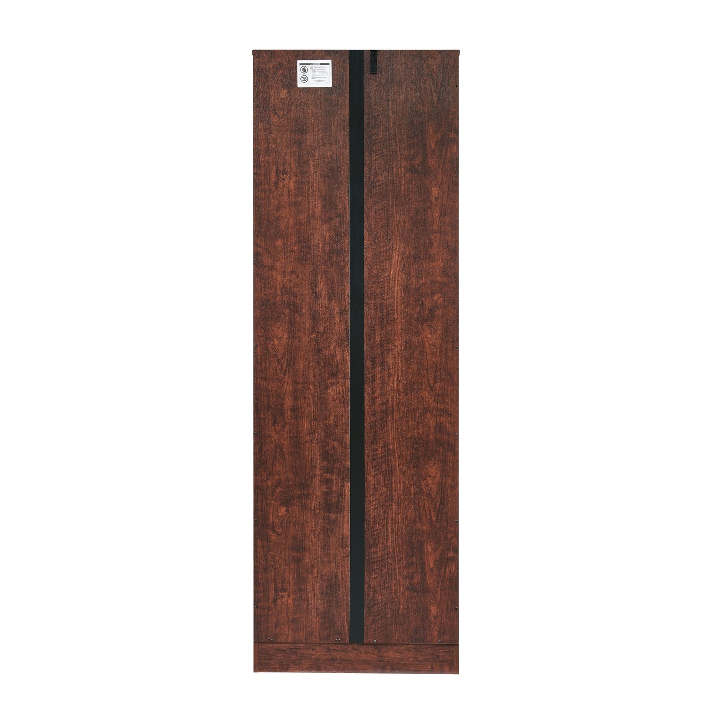 Tall Storage Cabinet With 8 Doors And 4 Shelves, Wall Storage Cabinet For Living Room, Kitchen, Office, Bedroom, Bathroom - Walnut