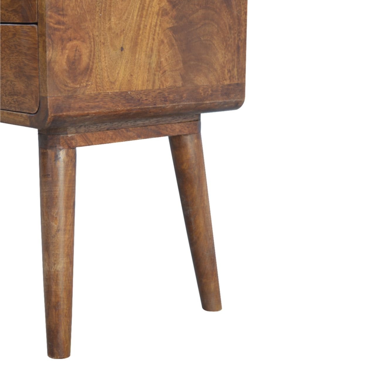 Curved Nightstand - Chestnut