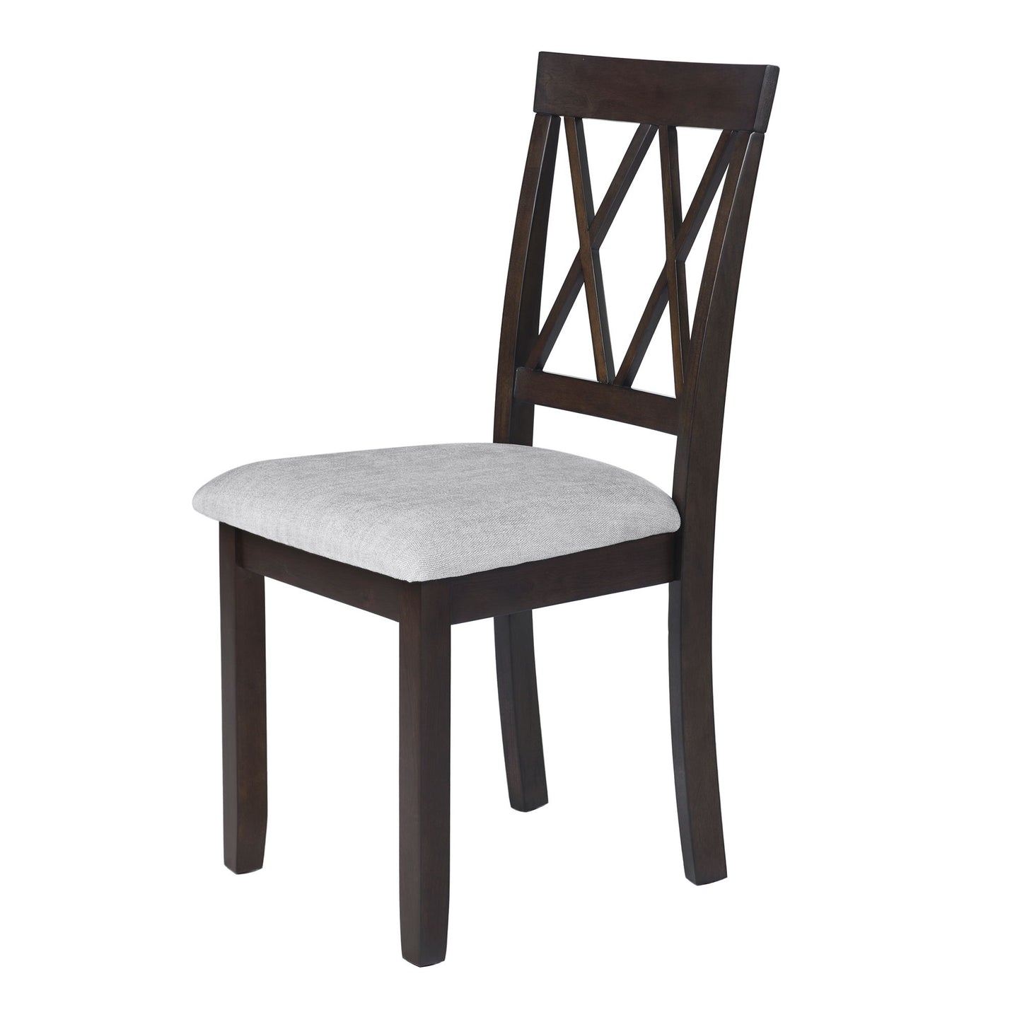3 Piece Kitchen Dining Set With Drop Leaf Dining Table And 2 Dining Upholstered Chairs, Dining Room Set For Small Places - Espresso