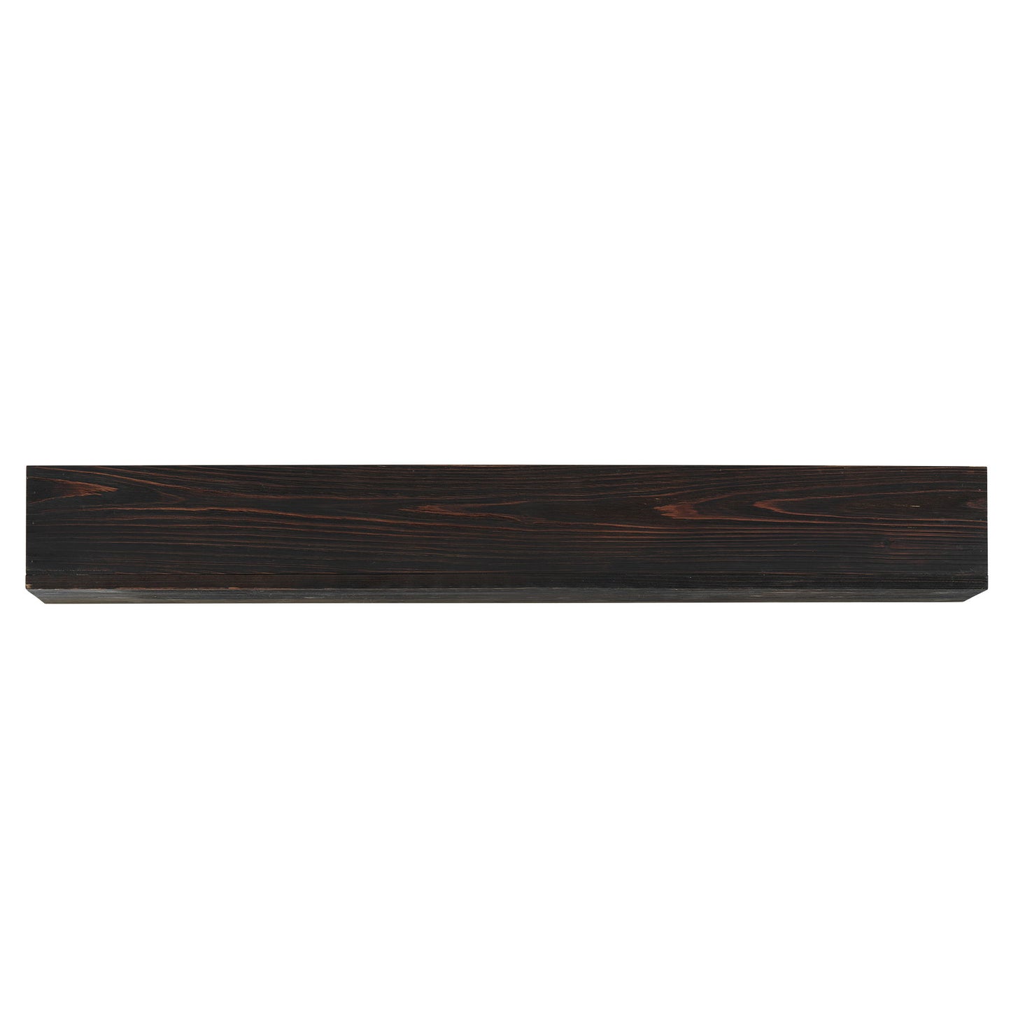 72" Rustic Wood Fireplace Mantel, Wall-Mounted & Floating Shelf For Home Decor - Espresso