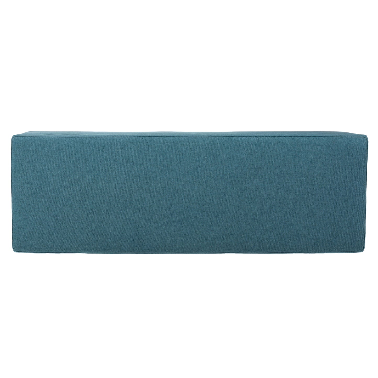 Storage Ottoman Bench With Polyester Upholstery And Wood Frame - Teal
