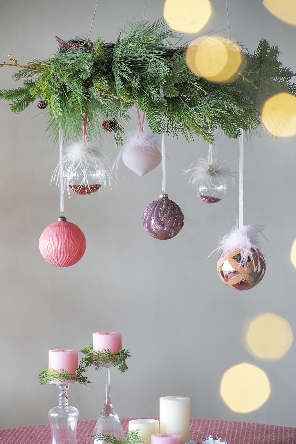 Christmas Ball Ornaments, Decorative Hanging Ball Christmas Tree Ornaments, For Holiday Decorations (Set of 6) - Multi