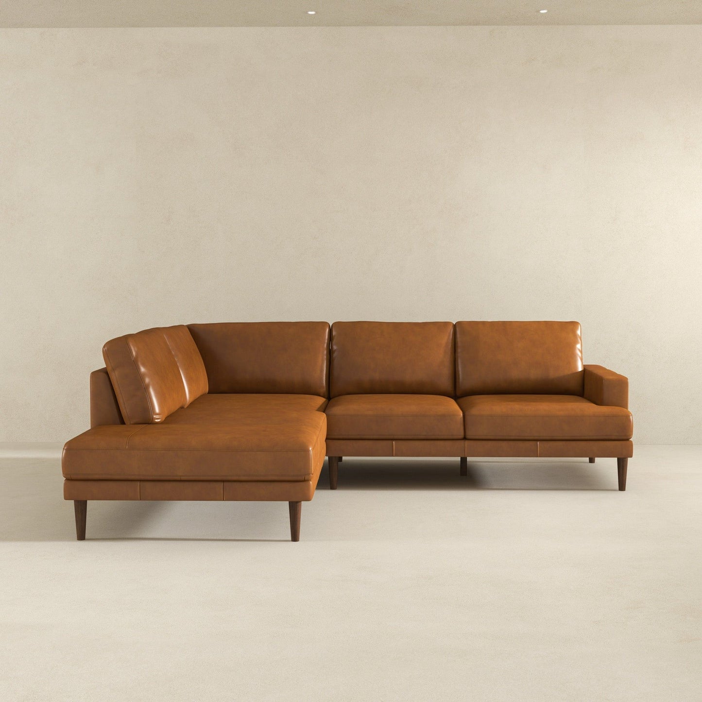 Corbin - Left Facing Sectional Sofa - Tan