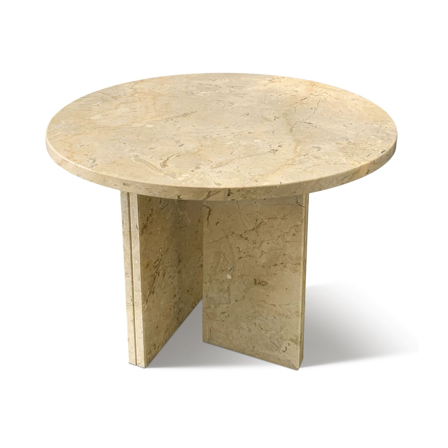 Natural Marble Coffee Table For Living Room, Genuine Marble - Glod Yellow Beige