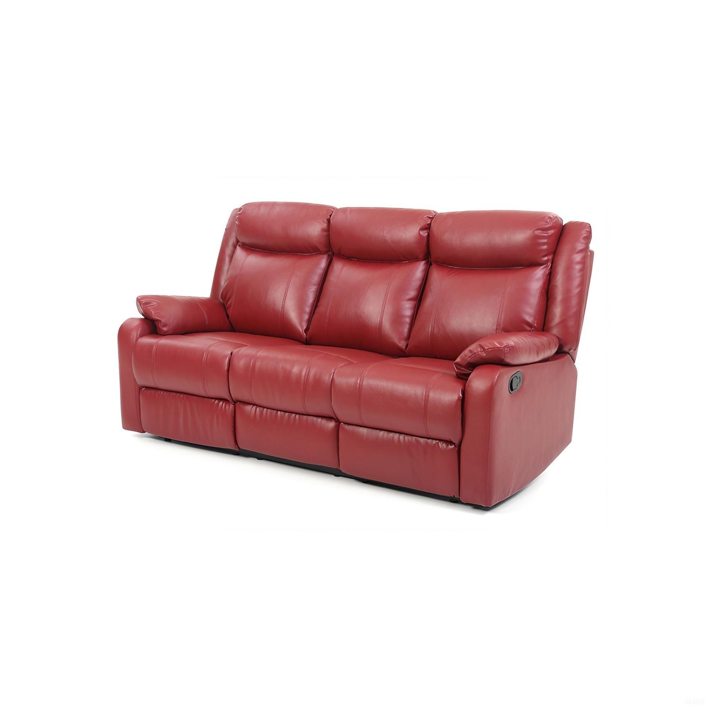 Stylish Contemporary Reclining Sofa - Red