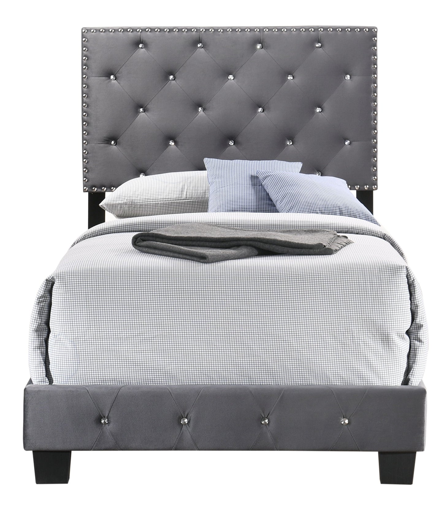 Suffolk - Twin Bed - Gray