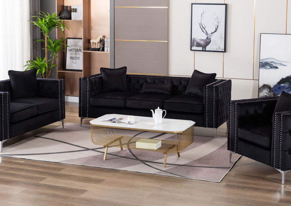 Lorreto - Sofa - Black