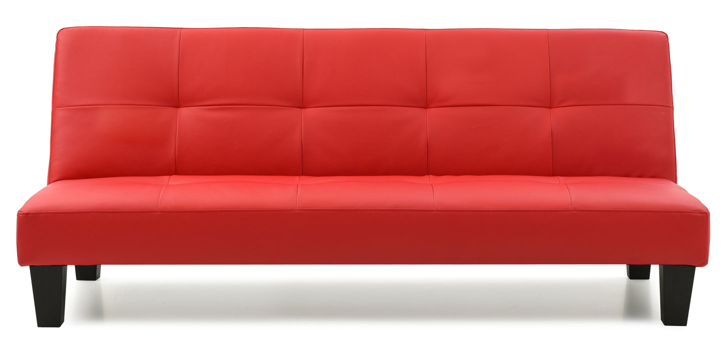 Versatile Contemporary Sofa Bed - Red