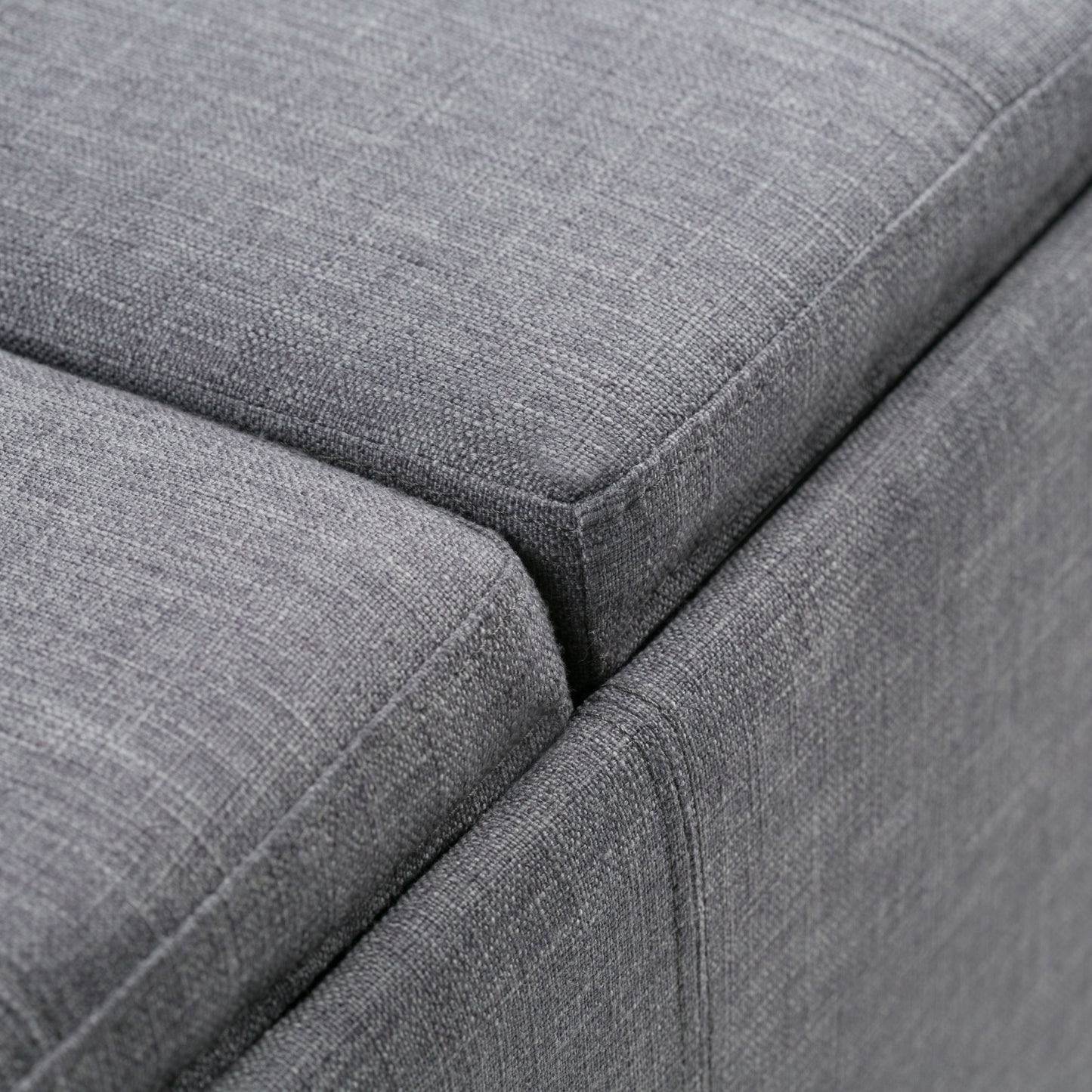 Avalon - Storage Ottoman - Slate Gray